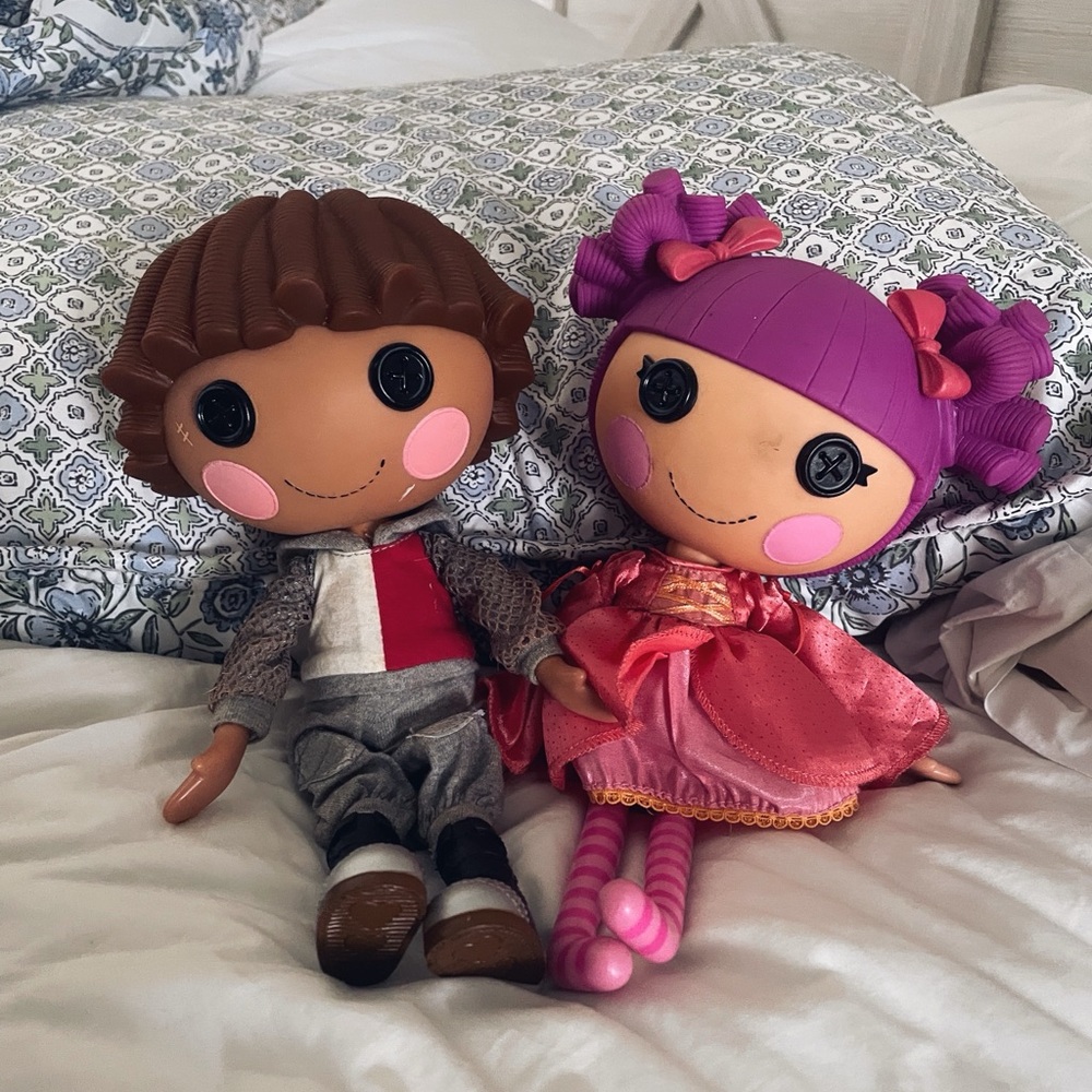 Purple and Brown Dolls & Accessories Set